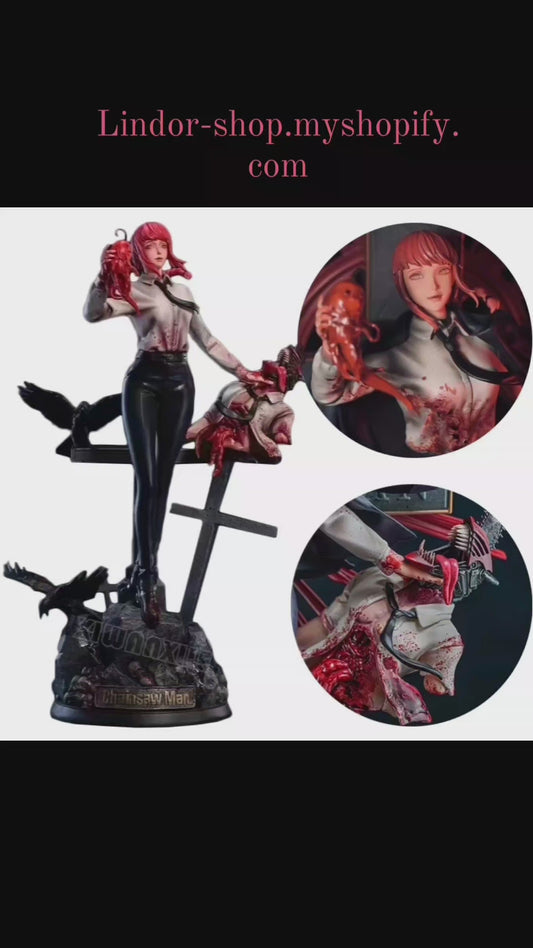 Figurine chainsaw man denji et makima 39cm
2 buste interchangeable