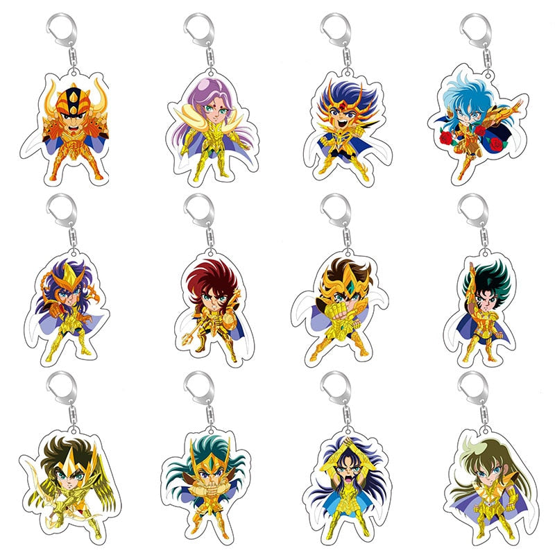 Porte clef Saint Seiya chevalier d'or au choix accessoires gold saints