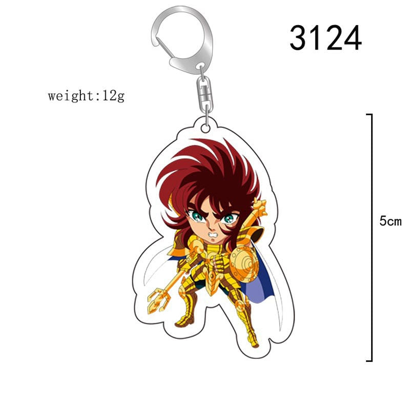 Porte clef Saint Seiya chevalier d'or au choix accessoires gold saints