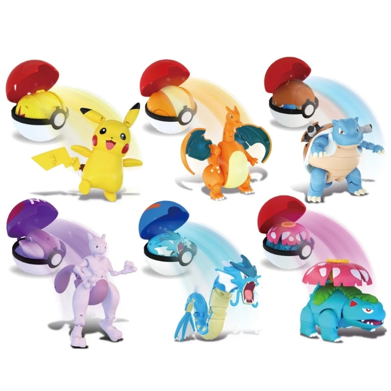 Pokemon figurine retractable dans pokeball avec boite originale