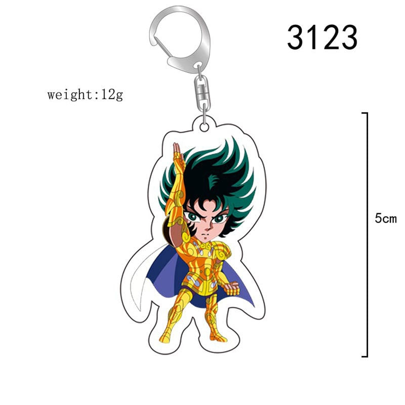 Porte clef Saint Seiya chevalier d'or au choix accessoires gold saints