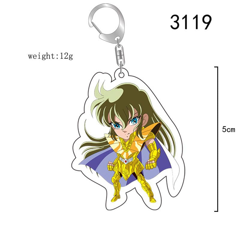 Porte clef Saint Seiya chevalier d'or au choix accessoires gold saints