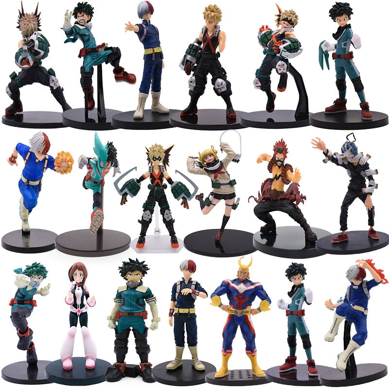 Figurine My Hero Academia Izuku Midoriya Shouto Todorok Bakugou Cross my body PVC Action Amazing Hero Toys statuette collection manga entre 16 et 24cm