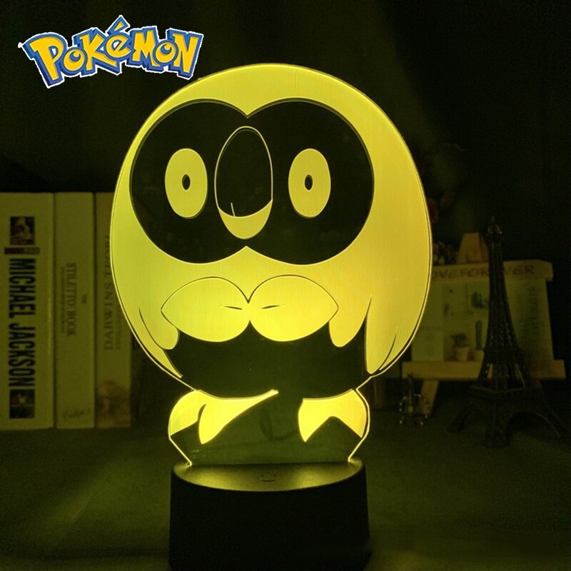 Pokemon veilleuses 7 ou 16 couleurs avec telecommande Pikachu LED Night Light Creative Gift  Decoration manga Character Lamp Children's Birthday