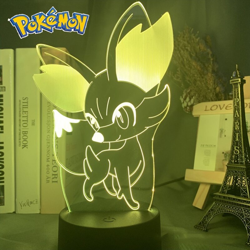 Pokemon veilleuses 7 ou 16 couleurs avec telecommande Pikachu LED Night Light Creative Gift  Decoration manga Character Lamp Children's Birthday