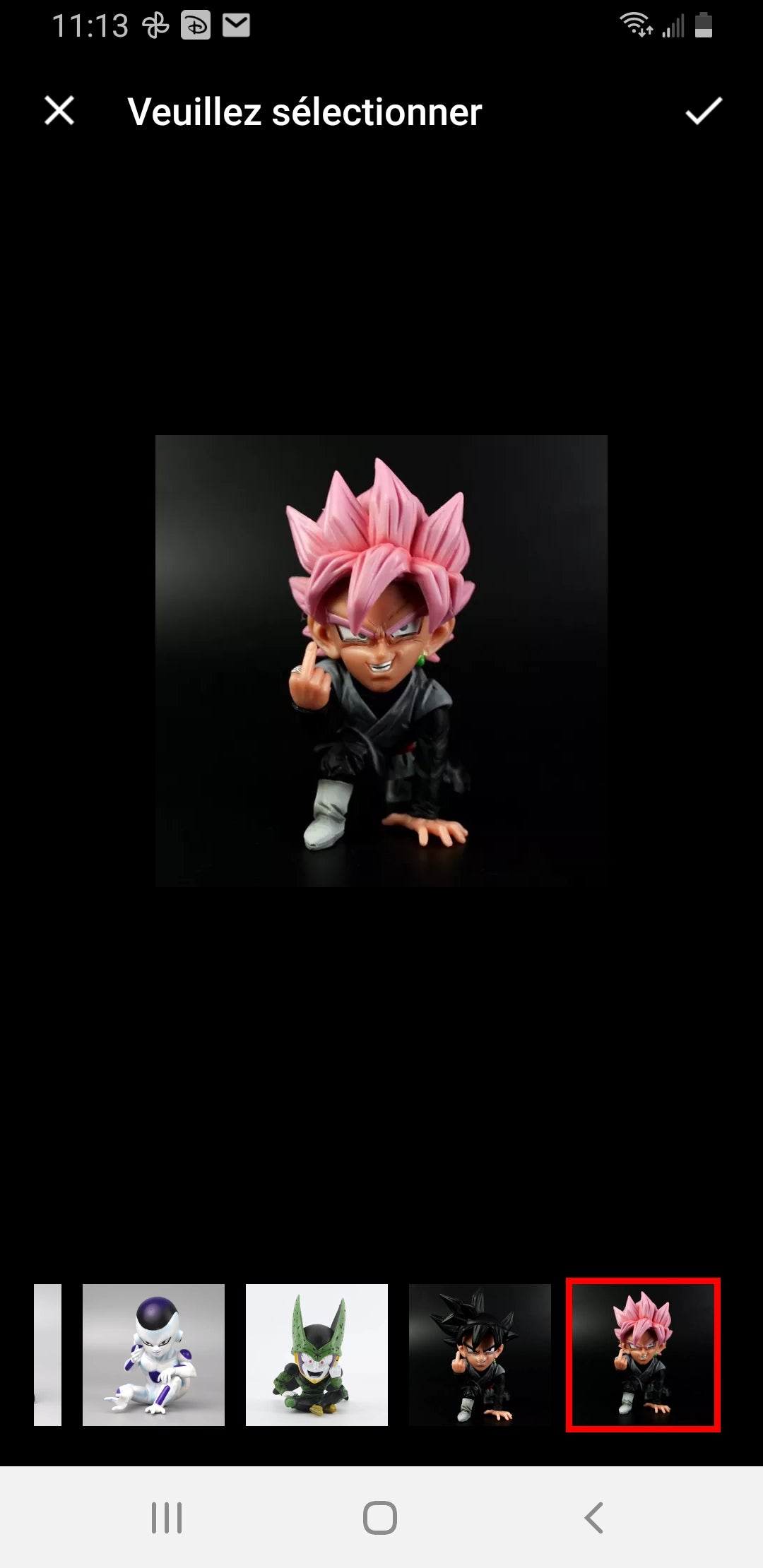 Figurine Dragon Ball Z doigt d'honneur  Majin Buu statuette  Collection manga Figurine