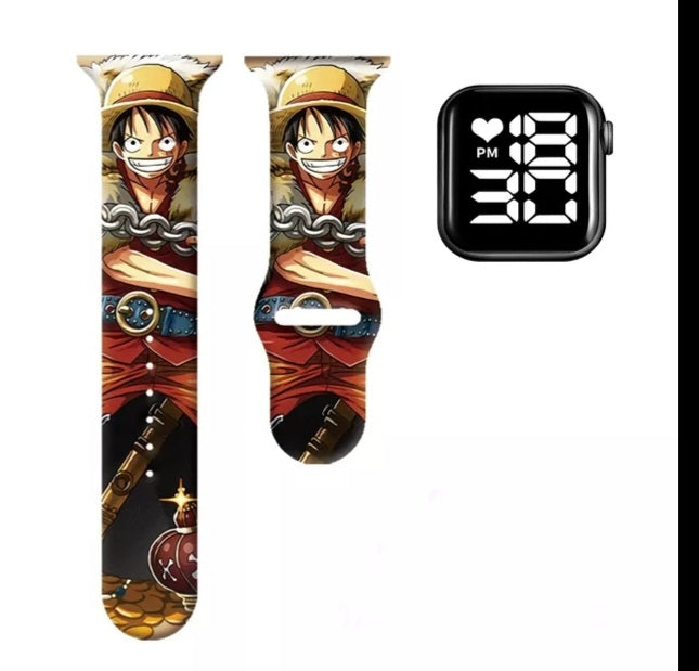 Montre one piece numerique led