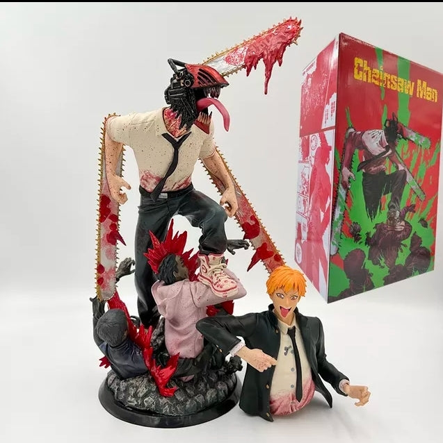 Figurine chainsaw man denji double corp interchangeable