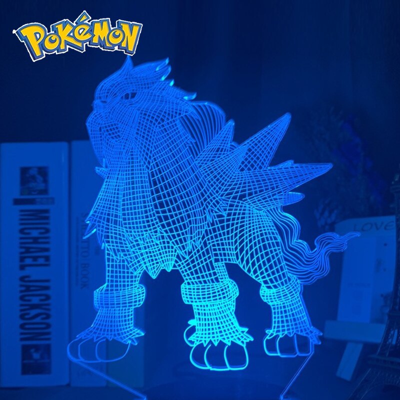 Pokemon veilleuses 7 ou 16 couleurs avec telecommande Pikachu LED Night Light Creative Gift  Decoration manga Character Lamp Children's Birthday