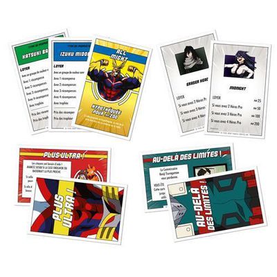 Monopoly my hero academia jeux de societe version manga