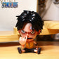 Figurine one piece shibi statuette drôle collection décoration manga animé 8cm sans boîte originale jouet déco idée cadeau anniversaire Noël Luffy Sanji zoro boa chopper ace