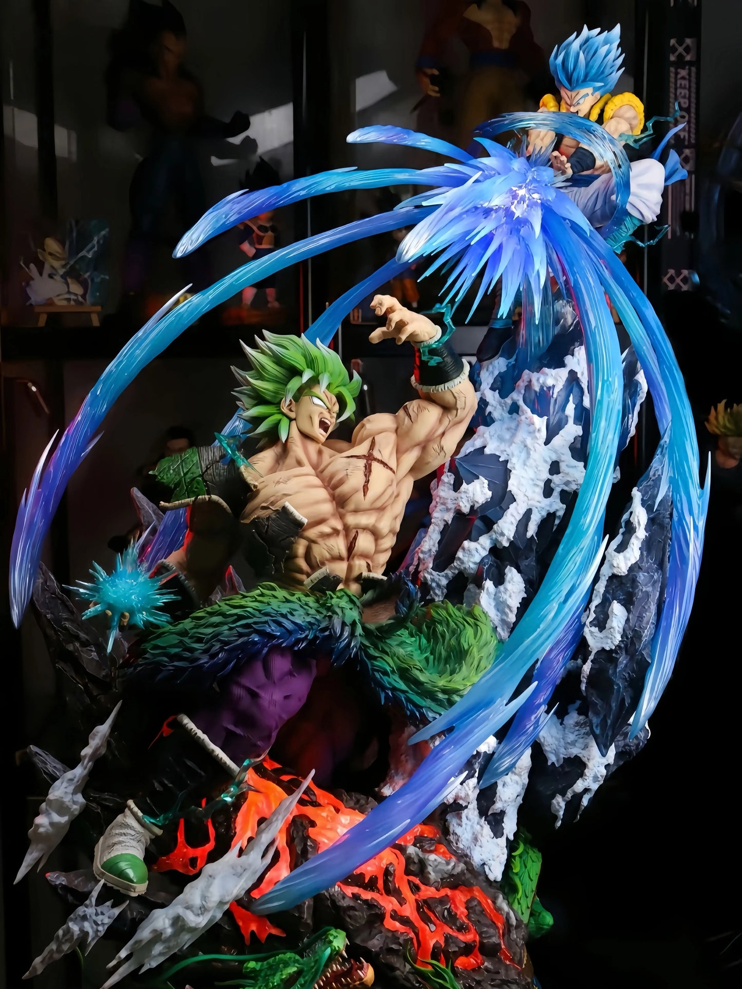 Figurine Dragon Ball Broly vs Gogeta 20cm Collection Animé Décoration Manga