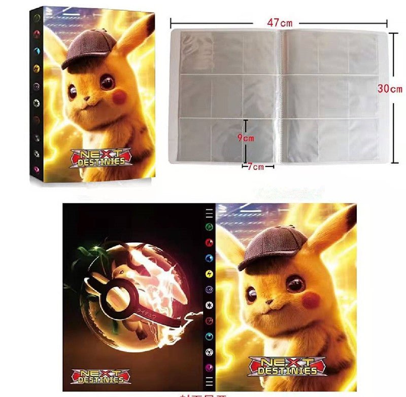 Album carte pokemon grand format 432 emplacements classeur detective pikachu livre 24 pages