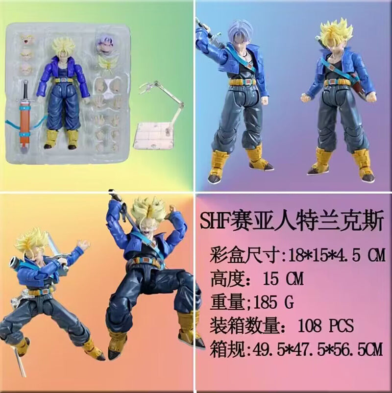 Dragon ball Z figurine trunk articulé pièce interchangeables modèle au choix