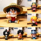 Figurine one piece shibi statuette drôle collection décoration manga animé 8cm sans boîte originale jouet déco idée cadeau anniversaire Noël Luffy Sanji zoro boa chopper ace