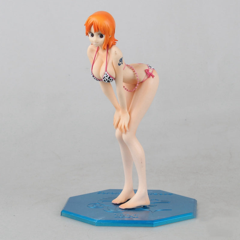 Figurine Nami sexy avec boite originale statuette 17cm maillot rosr