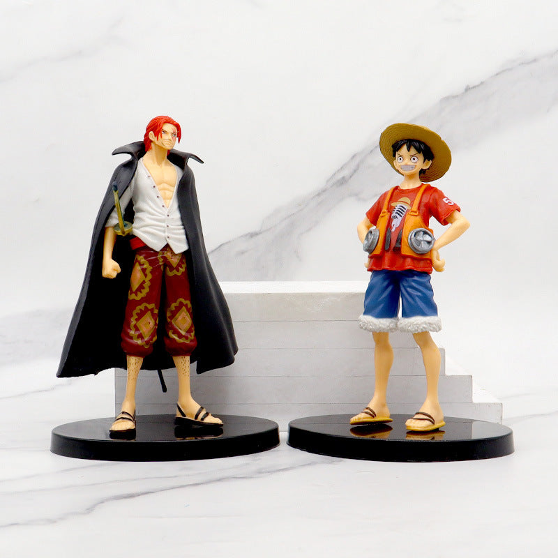 Figurines one piece lot de 6 statuettes Luffy Sanji Zoro roronoa red shanks Nico Robin collection manga animé