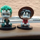 7Cm One Piece Anime Figure Monkey D Luffy Roronoa Zoro Kawaii Toys Q Figural Car Decoration Pvc Figurine Model Children Gift