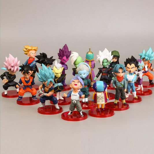 18 figurines Dragon Ball Super Toys Son Goku/Gohan/Zen O/Jaco/Trunks/Mai/Zamasu Grand Priest Vegeta