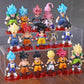 Figurine Dragon Ball Super 16 Pieces Entre 5 Et 7 Cm goku vegeta freezer broly