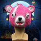 Masque Fortnite ours rose skin Cosplay deguisement latex Halloween carnaval