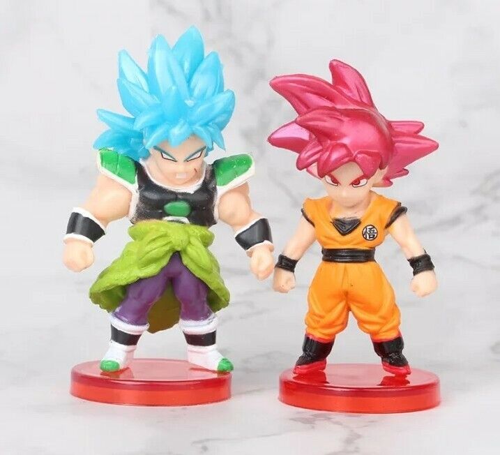 Figurine Dragon Ball Super 16 Pieces Entre 5 Et 7 Cm goku vegeta freezer broly