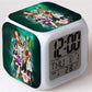 seven Deadly sins reveil Led 7 Couleurs Thermomètre horloge decoration manga