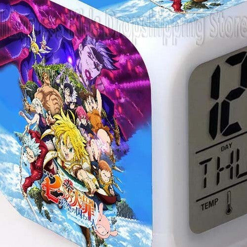 seven Deadly sins reveil Led 7 Couleurs Thermomètre déco lumineuse collection