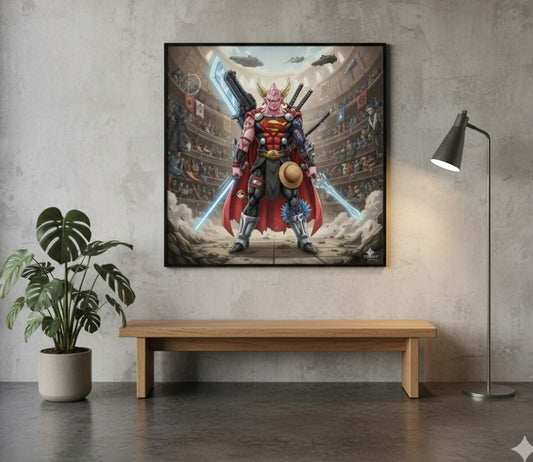 Toile Cotton Pop Culture Poster Collection Majin Bu Multiverse Héro Absorbé Fan