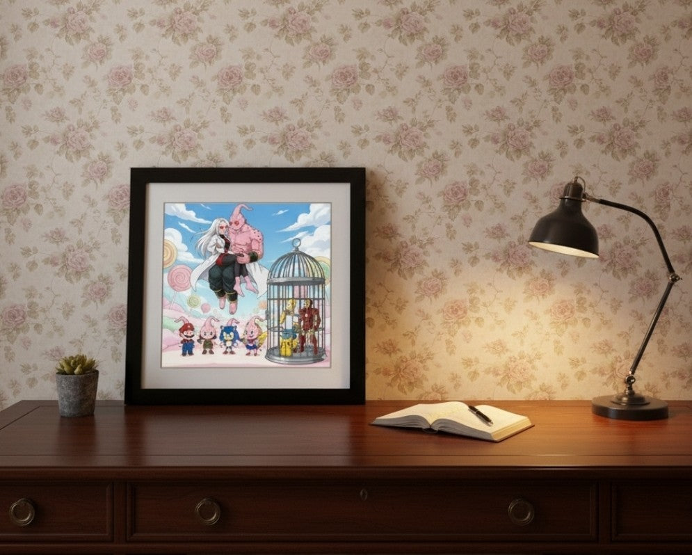 Toile Cotton Pop Culture Poster Collection Majin Bu Multiverse Héro Absorbé Fan