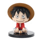 7Cm One Piece Anime Figure Monkey D Luffy Roronoa Zoro Kawaii Toys Q Figural Car Decoration Pvc Figurine Model Children Gift