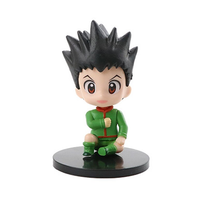 Anime Hunter x Hunter Figure Killua Zoldyck Gon Freecss Action Figure Kurapika Hisoka Kulolo Lushilufelu Figurine Collection Toy