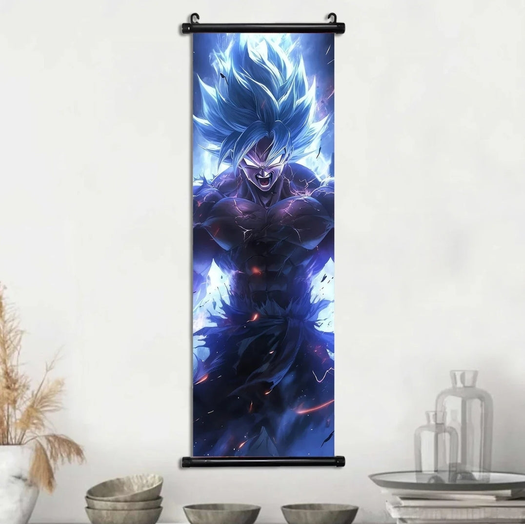 Tableau dragon ball toile avec cadre déroulant 30×90 cm affiche murale décoration collection manga