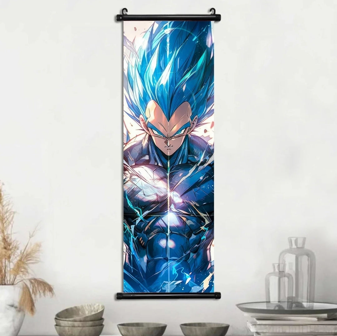 Tableau dragon ball toile avec cadre déroulant 30×90 cm affiche murale décoration collection manga