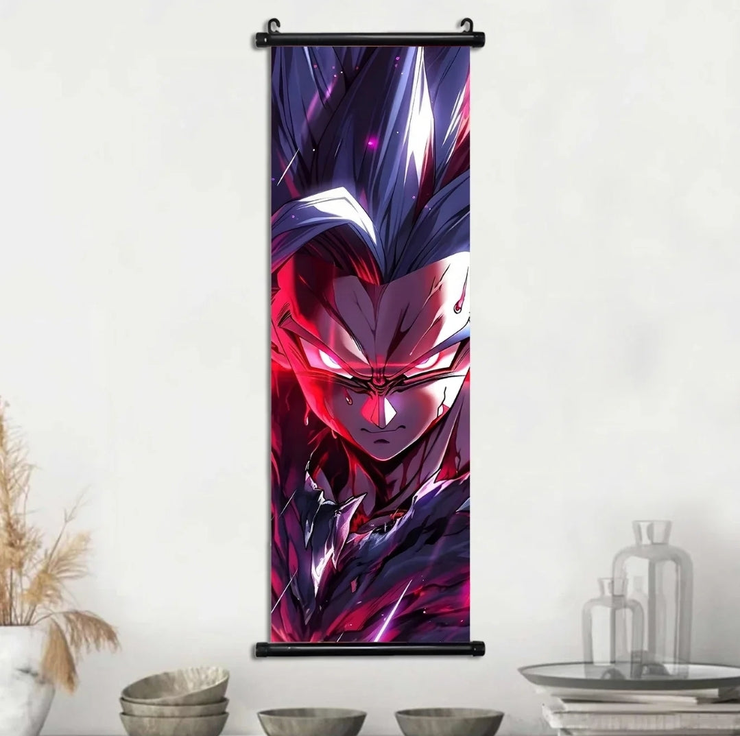 Tableau dragon ball toile avec cadre déroulant 30×90 cm affiche murale décoration collection manga