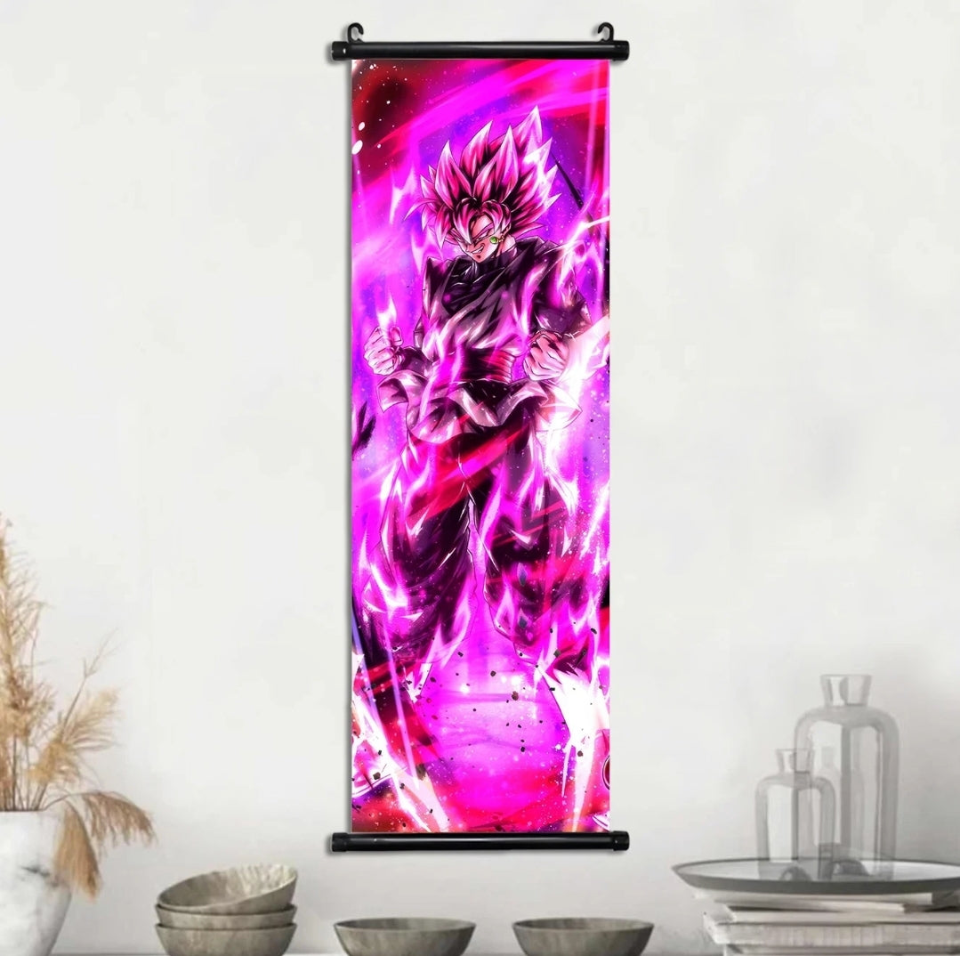 Tableau dragon ball toile avec cadre déroulant 30×90 cm affiche murale décoration collection manga