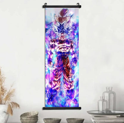 Tableau dragon ball toile avec cadre déroulant 30×90 cm affiche murale décoration collection manga