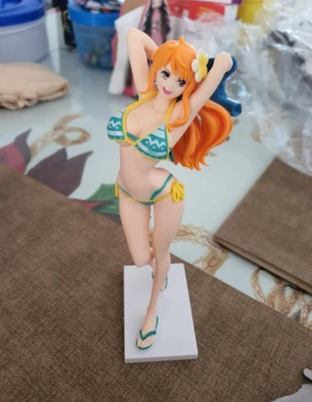 Figurine sexy Nami maillot de bain 21cm 2 Version au choix statuette collection manga decorative