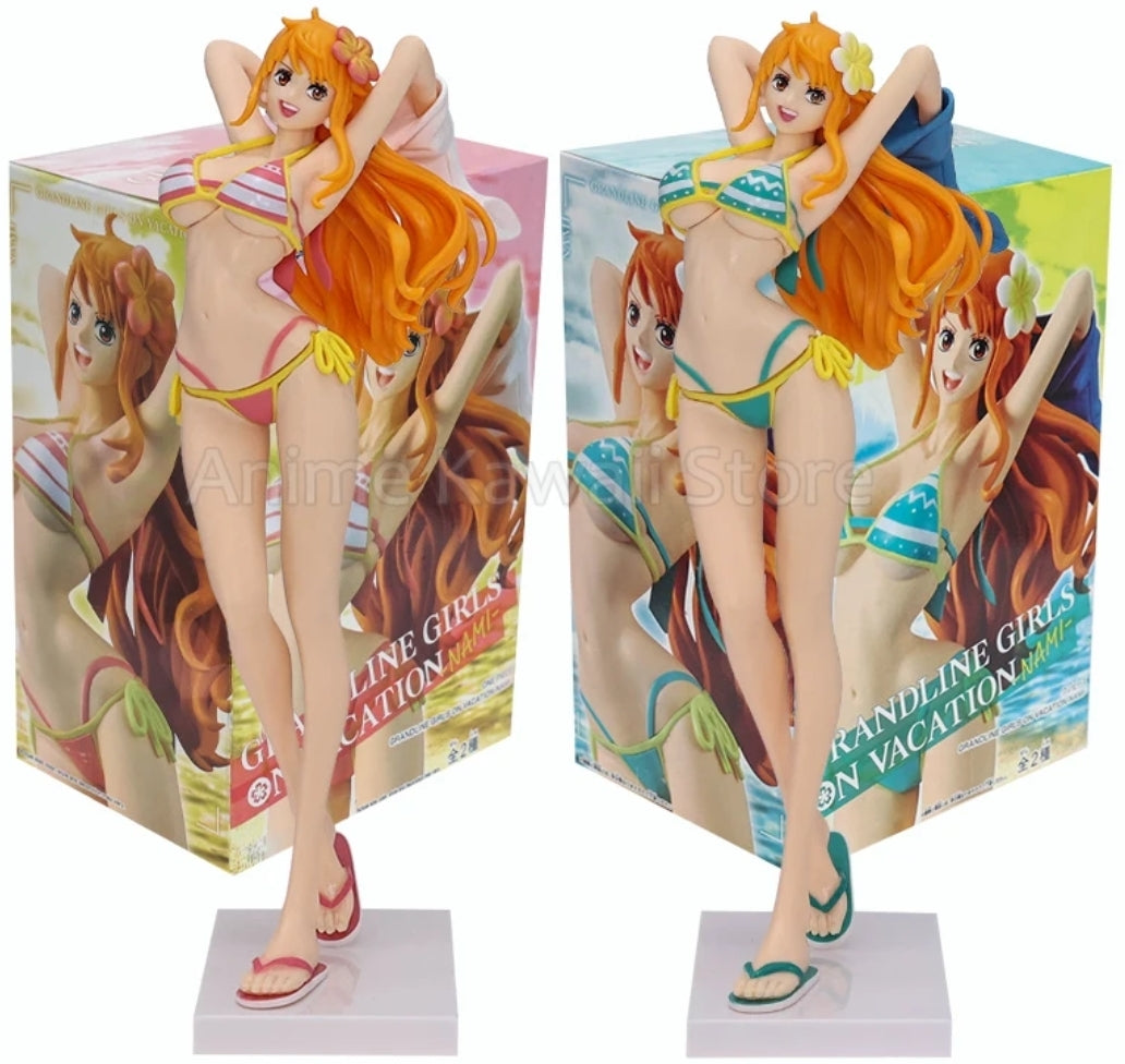 Figurine sexy Nami maillot de bain 21cm 2 Version au choix statuette collection manga decorative