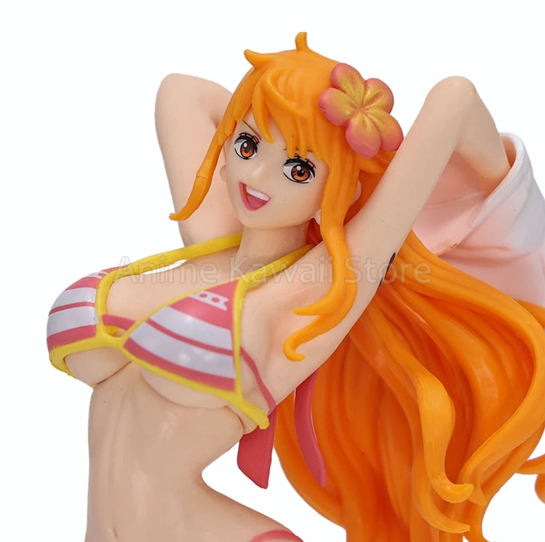 Figurine sexy Nami maillot de bain 21cm 2 Version au choix statuette collection manga decorative