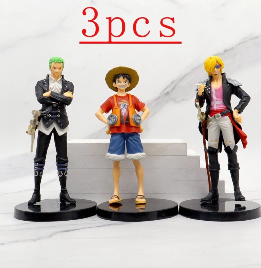 Figurines one piece lot de 6 statuettes Luffy Sanji Zoro roronoa red shanks Nico Robin collection manga animé