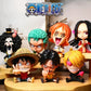 Figurine one piece shibi statuette drôle collection décoration manga animé 8cm sans boîte originale jouet déco idée cadeau anniversaire Noël Luffy Sanji zoro boa chopper ace