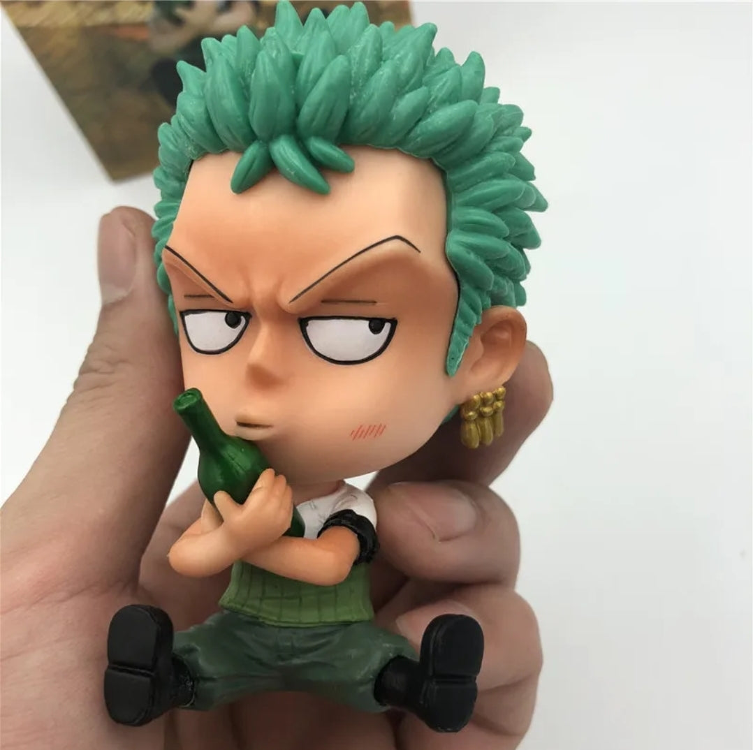 Figurine one piece shibi statuette drôle collection décoration manga animé 8cm sans boîte originale jouet déco idée cadeau anniversaire Noël Luffy Sanji zoro boa chopper ace