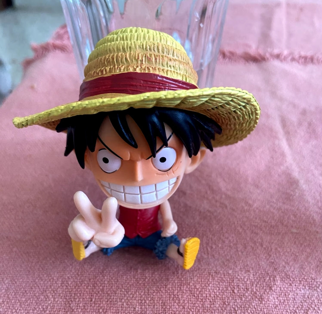 Figurine one piece shibi statuette drôle collection décoration manga animé 8cm sans boîte originale jouet déco idée cadeau anniversaire Noël Luffy Sanji zoro boa chopper ace