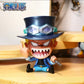 Figurine one piece shibi statuette drôle collection décoration manga animé 8cm sans boîte originale jouet déco idée cadeau anniversaire Noël Luffy Sanji zoro boa chopper ace