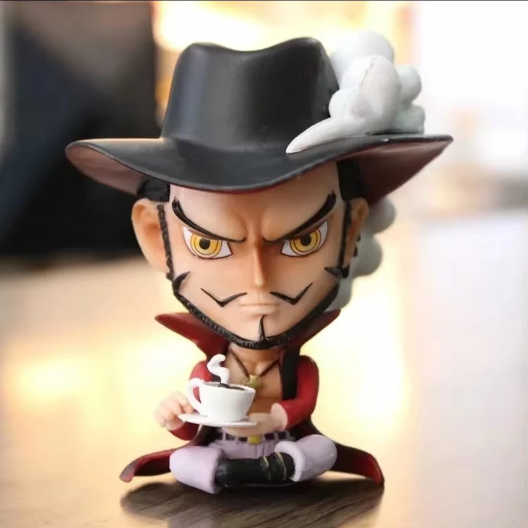 Figurine one piece shibi statuette drôle collection décoration manga animé 8cm sans boîte originale jouet déco idée cadeau anniversaire Noël Luffy Sanji zoro boa chopper ace