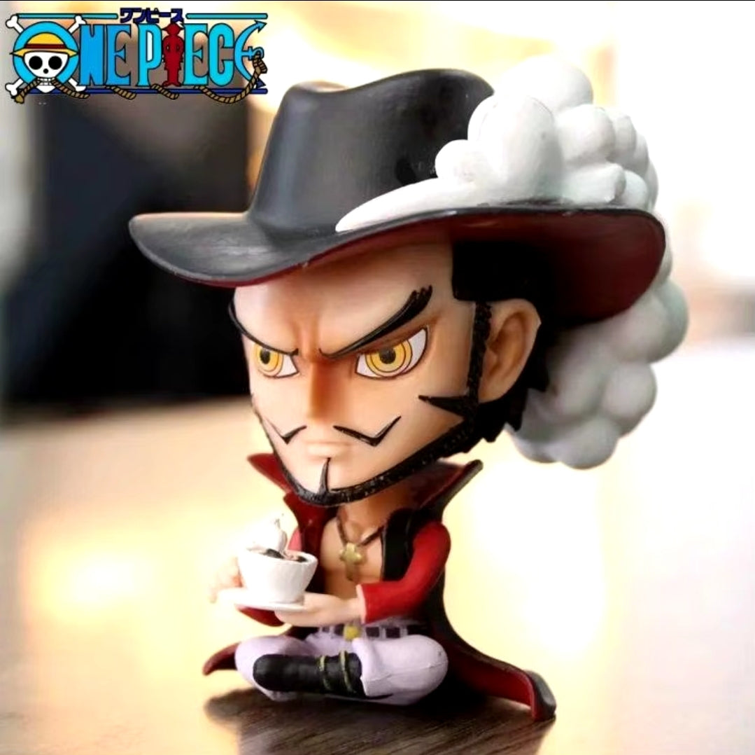 Figurine one piece shibi statuette drôle collection décoration manga animé 8cm sans boîte originale jouet déco idée cadeau anniversaire Noël Luffy Sanji zoro boa chopper ace