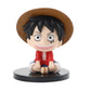 7Cm One Piece Anime Figure Monkey D Luffy Roronoa Zoro Kawaii Toys Q Figural Car Decoration Pvc Figurine Model Children Gift