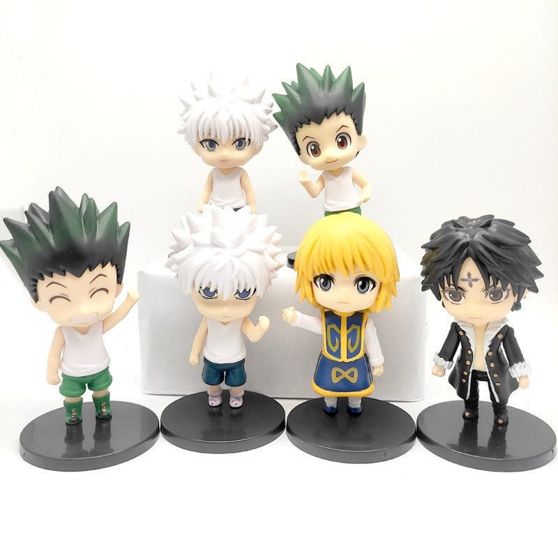 Anime Hunter x Hunter Figure Killua Zoldyck Gon Freecss Action Figure Kurapika Hisoka Kulolo Lushilufelu Figurine Collection Toy