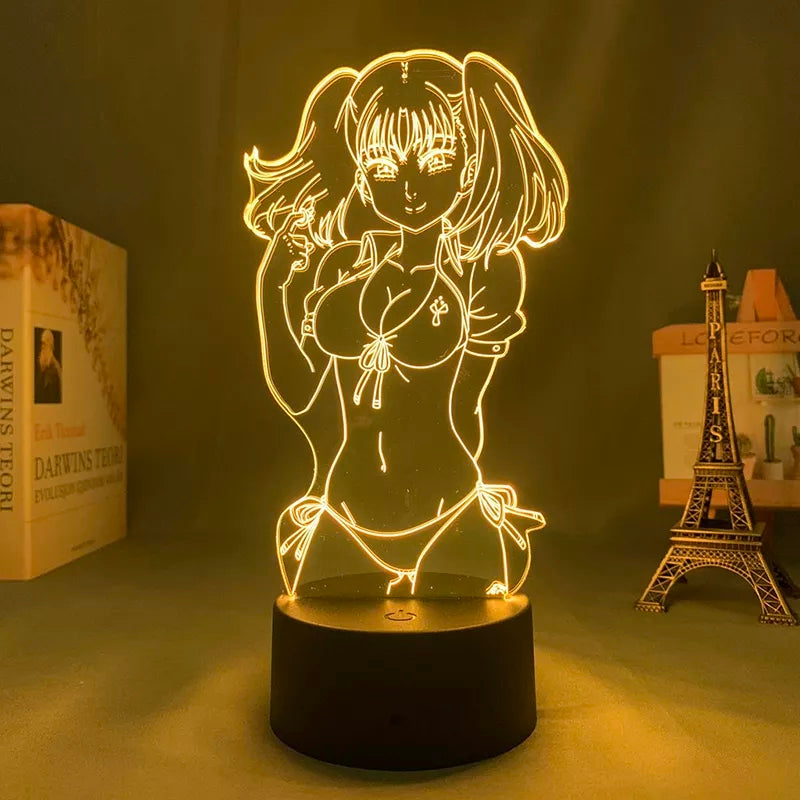 Sevens deadly sins veilleuse 16 couleurs lampe led decoration manga meliodas ban